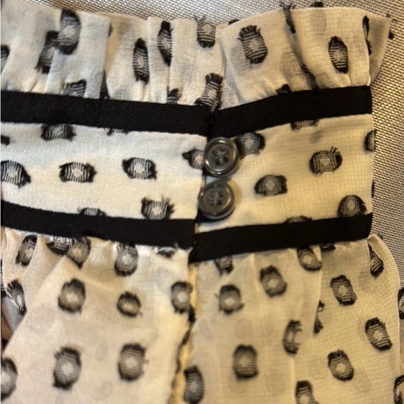 J Crew Elegant Black and White Women's Top size 10 - Picture 5 of 5